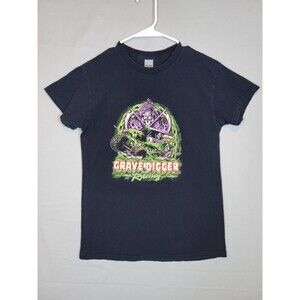 Grave Digger Racing Monster Truck T-shirt Reprint Small Gildan Tag *SEE SIZE*